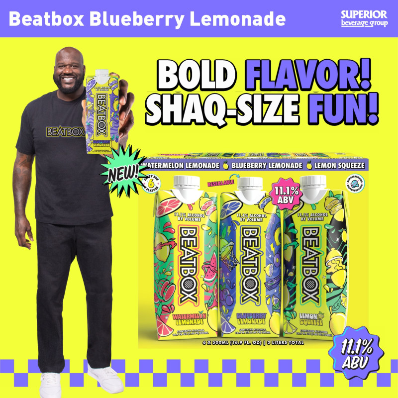 BEATBOX BEVERAGES - Blueberry Lemonade 500ml Tetra Pack (Item# 113925)
