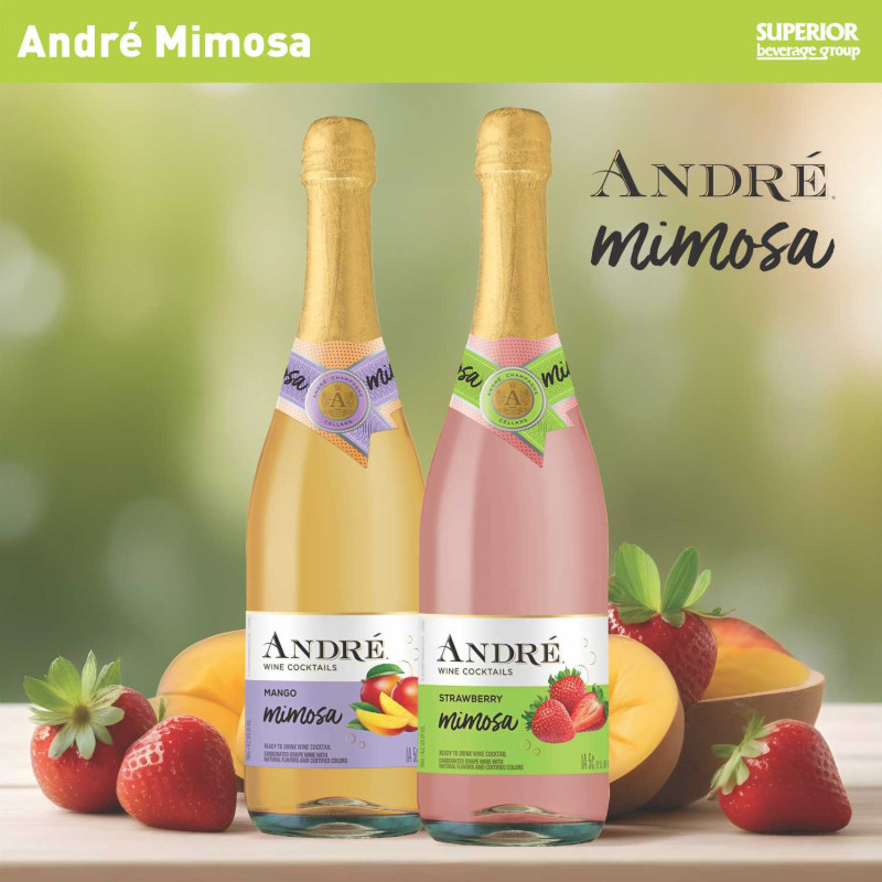 ANDRE - Andre Mimosa - Mango 750ml (Item# 113550), Strawberry 750ml (Item# 113543)
