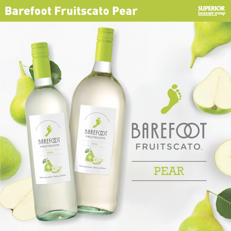 BAREFOOT FAMILY - Barefoot Fruitscato Pear 1.5L (Item #113660), 750ml (Item #113661)
