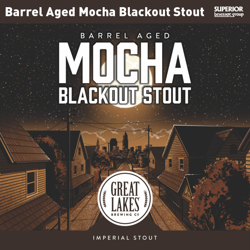 GREAT LAKES - Barrel Aged Mocha Blackout Stout | 1/2 BBL (Item# 95317) | 1/6 BBL (Item# 95316)