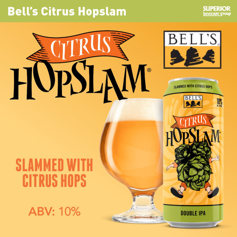 BELL\'S - Citrus Hopslam |6/4 Pack 16oz Cans (Item# 16359), 1/4 BBL (Item# 16360)