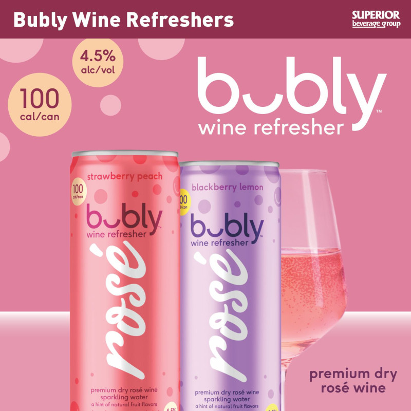 BUBLY - Item# 26538 -12 OZ BLACK LEMON 6/4C |  Item# 26536 -12 OZ ROSE VARITY 3/8C |  Item# 26537 -12 OZ STRAWBERRY PEACH 6/4C