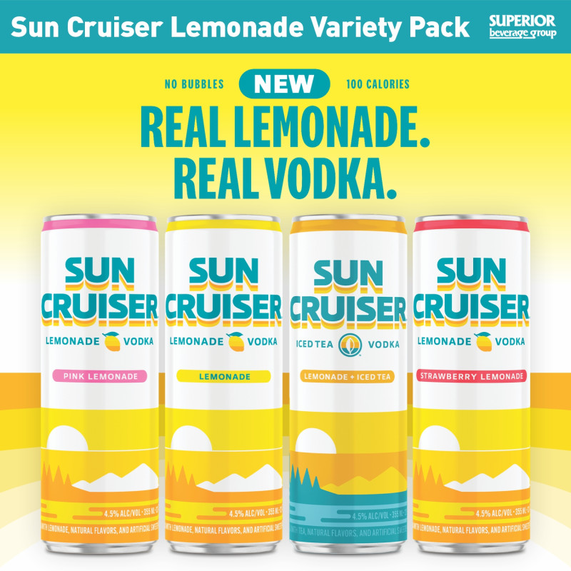 SUN CRUISER - Lemonade Variety 8pk Cans (Item# 113892)