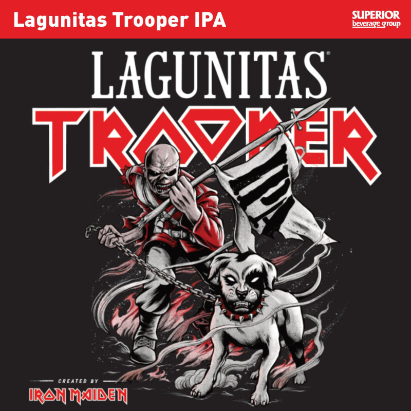 LAGUNITAS - Trooper IPA 6 Pack Cans (Item# 16908), 1/2 BBL (Item# 16909)