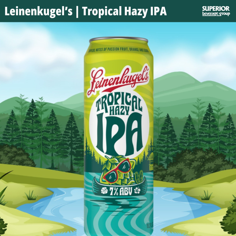 LEINENKUGEL\'S - Tropical Hazy IPA | 2/12 Pack Can (Item# 02625) | 4/6 Pack Can (Item# 02627)