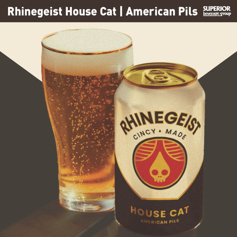 RHINEGEIST - House Cat | 6 Pack Cans (Item# 16694) | 1/6 BBL (Item# 16588) | 1/2 BBL (Item# 16589)