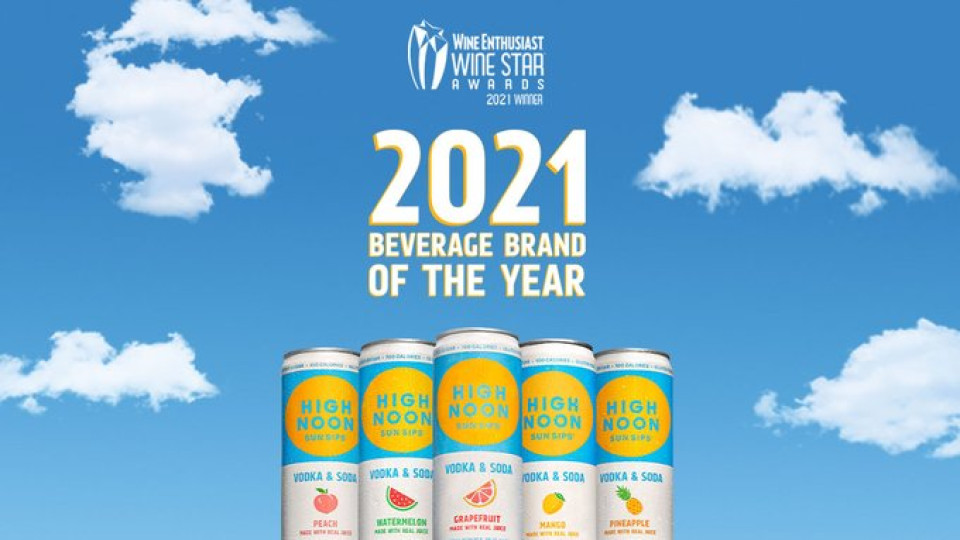 High Noon Named Beverage Brand of the Year | Wine Enthusiastâ€™s 2021 Wine Star Awards banner