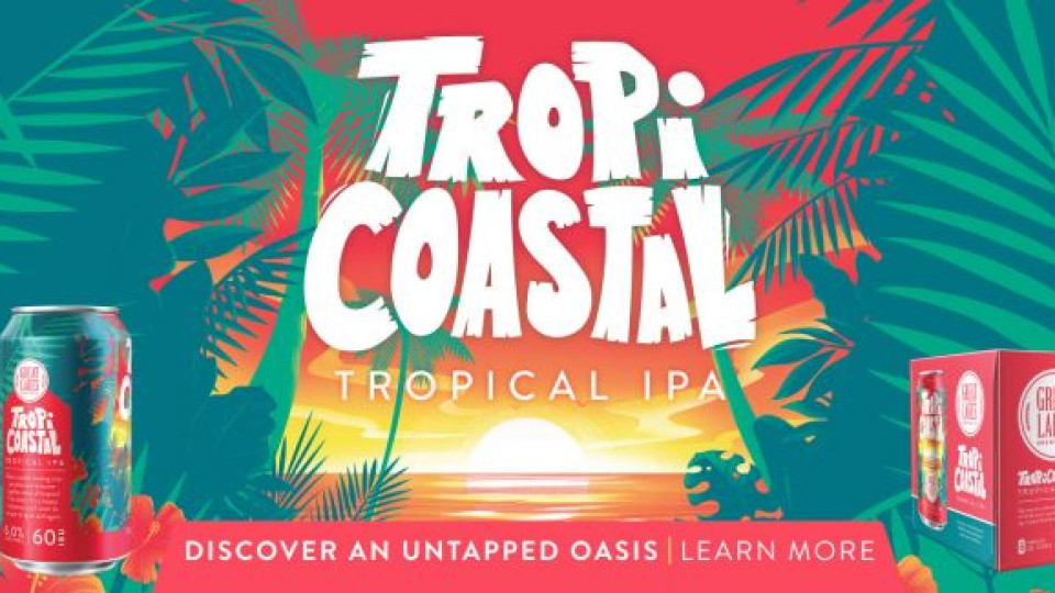 Great Lakes Brewing Co. |TropiCoastal Tropical IPA banner